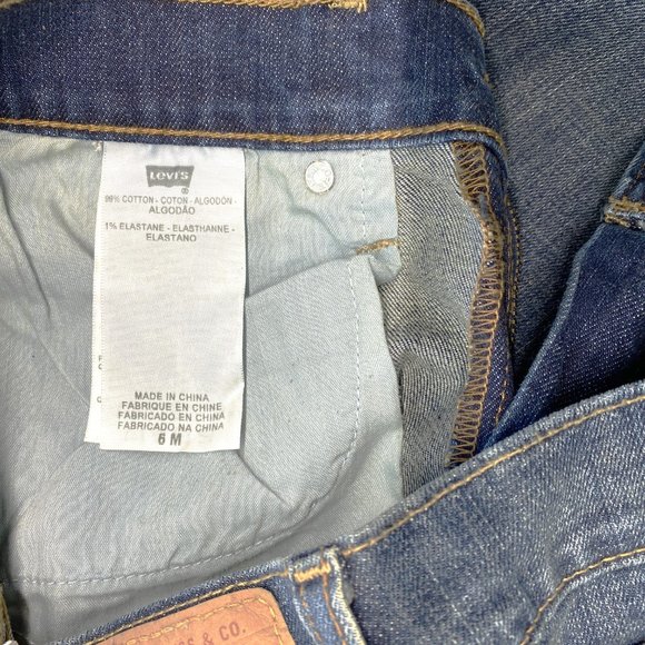 Vintage Levis 515 Boot Cut Womens Jeans Flap Pockets Dark Wash Size 6 -12 New WT - Picture 5 of 9